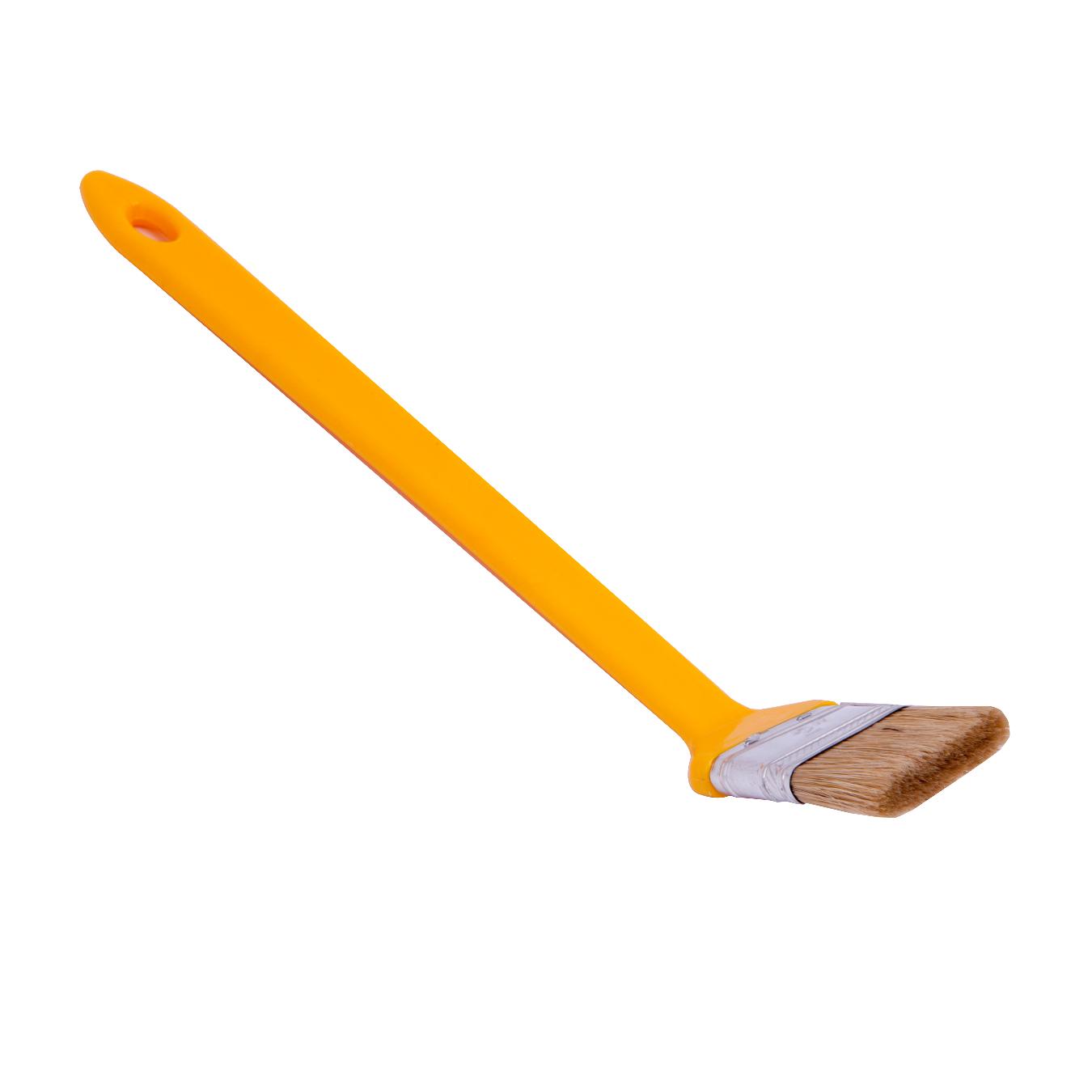 Radiator type long plastic handleThis is produced of stainless nickel tin.Would never drop bristle d...
